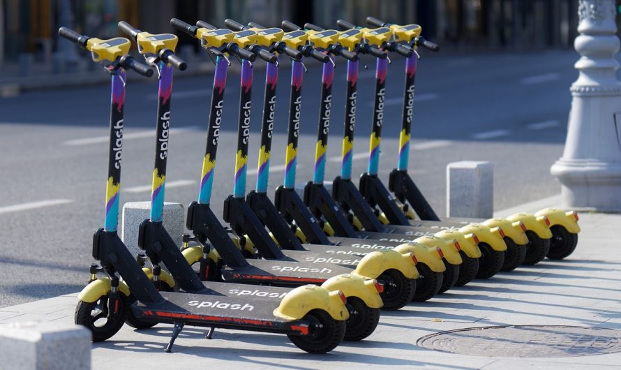 E-Scooter auf dem Abstellgleis